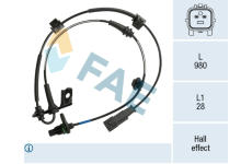 Snímač, počet otáček kol FAE 78759