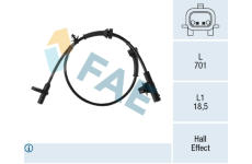 Snímač, počet otáček kol FAE 78762