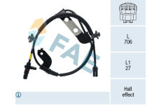 Snímač, počet otáček kol FAE 78780