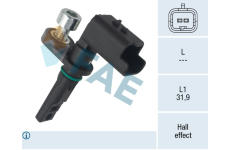 Snímač, počet otáček kol FAE 78801