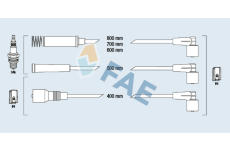 Sada kabelů pro zapalování FAE 83570