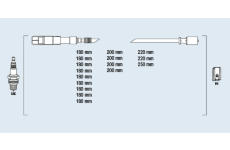 Sada kabelů pro zapalování FAE 85054