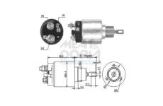 Elektromagnetický spínač, startér MEAT & DORIA 46003