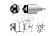 Elektromagnetický spínač pre żtartér MEAT & DORIA 46010