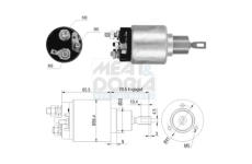 Elektromagnetický spínač, startér MEAT & DORIA 46031