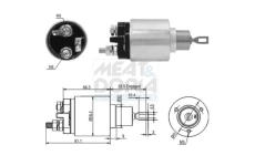 Elektromagnetický spínač pre żtartér MEAT & DORIA 46033