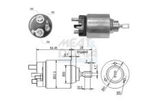 Elektromagnetický spínač pre żtartér MEAT & DORIA 46040