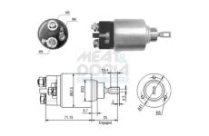 Elektromagnetický spínač, startér MEAT & DORIA 46044