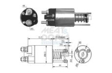 Elektromagnetický spínač pre żtartér MEAT & DORIA 46045