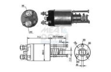 Elektromagnetický spínač pre żtartér MEAT & DORIA 46046