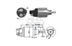 Elektromagnetický spínač pre żtartér MEAT & DORIA 46070