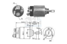 Elektromagnetický spínač pre żtartér MEAT & DORIA 46071