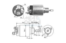 Elektromagnetický spínač, startér MEAT & DORIA 46072