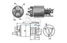 Elektromagnetický spínač pre żtartér MEAT & DORIA 46080