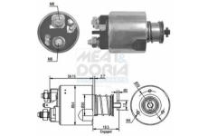 Elektromagnetický spínač pre żtartér MEAT & DORIA 46087