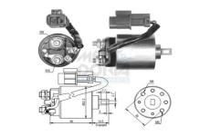 Elektromagnetický spínač pre żtartér MEAT & DORIA 46088