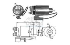 Elektromagnetický spínač pre żtartér MEAT & DORIA 46096