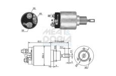 Elektromagnetický spínač pre żtartér MEAT & DORIA 46103