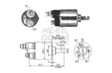 Elektromagnetický spínač pre żtartér MEAT & DORIA 46112