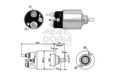 Elektromagnetický spínač pre żtartér MEAT & DORIA 46118