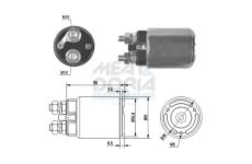 Elektromagnetický spínač pre żtartér MEAT & DORIA 46120