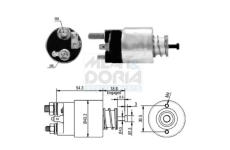 Elektromagnetický spínač pre żtartér MEAT & DORIA 46135