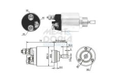 Elektromagnetický spínač pre żtartér MEAT & DORIA 46144