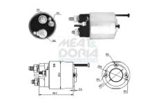 Elektromagnetický spínač pre żtartér MEAT & DORIA 46147