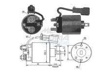 Elektromagnetický spínač pre żtartér MEAT & DORIA 46150