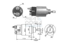 Elektromagnetický spínač pre żtartér MEAT & DORIA 46153