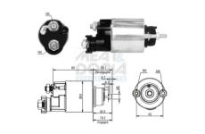 Elektromagnetický spínač pre żtartér MEAT & DORIA 46163