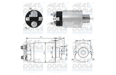 Elektromagnetický spínač, startér MEAT & DORIA 46167