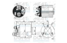 Elektromagnetický spínač pre żtartér MEAT & DORIA 46170