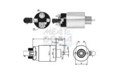 Elektromagnetický spínač pre żtartér MEAT & DORIA 46171