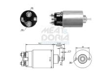 Elektromagnetický spínač pre żtartér MEAT & DORIA 46177