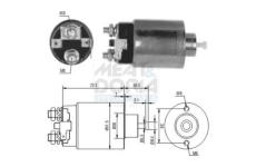 Elektromagnetický spínač pre żtartér MEAT & DORIA 46179