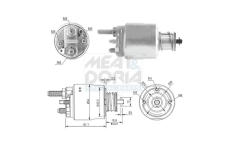 Elektromagnetický spínač pre żtartér MEAT & DORIA 46223