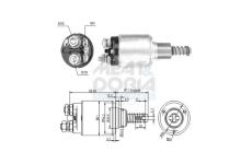 Elektromagnetický spínač pre żtartér MEAT & DORIA 46239