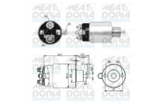 Elektromagnetický spínač, startér MEAT & DORIA 46280