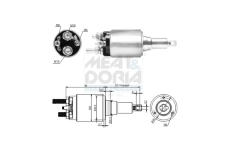 Elektromagnetický spínač pre żtartér MEAT & DORIA 46290