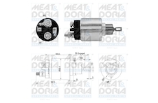 Elektromagnetický spínač, startér MEAT & DORIA 46306