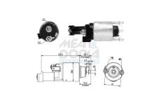 Elektromagnetický spínač pre żtartér MEAT & DORIA 46315