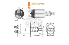 Elektromagnetický spínač pre żtartér MEAT & DORIA 46318