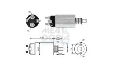 Elektromagnetický spínač pre żtartér MEAT & DORIA 46328