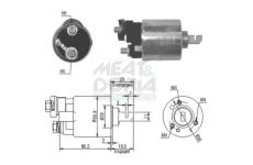 Elektromagnetický spínač pre żtartér MEAT & DORIA 46052