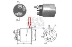 Elektromagnetický spínač, startér MEAT & DORIA 46086