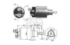 Elektromagnetický spínač pre żtartér MEAT & DORIA 46107