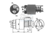 Elektromagnetický spínač pre żtartér MEAT & DORIA 46111
