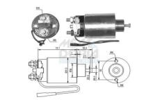 Elektromagnetický spínač pre żtartér MEAT & DORIA 46127