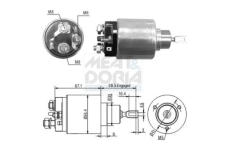 Elektromagnetický spínač pre żtartér MEAT & DORIA 46138
